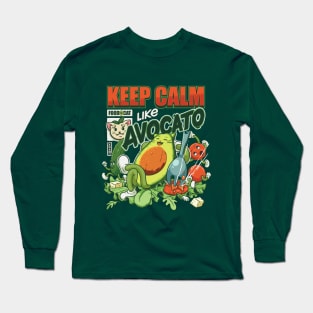 Keep Calm Like Avocato Long Sleeve T-Shirt